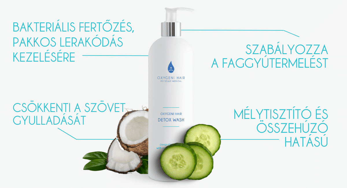 detox wash zsíros fejbőrre korpásodás elleni sampon